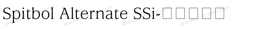 Spitbol Alternate SSi字体转换
